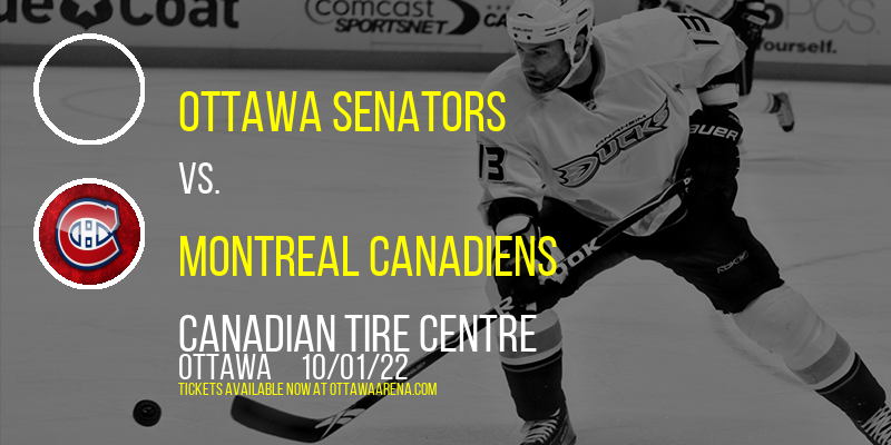 NHL Preseason: Ottawa Senators vs. Montreal Canadiens at Canadian Tire Centre