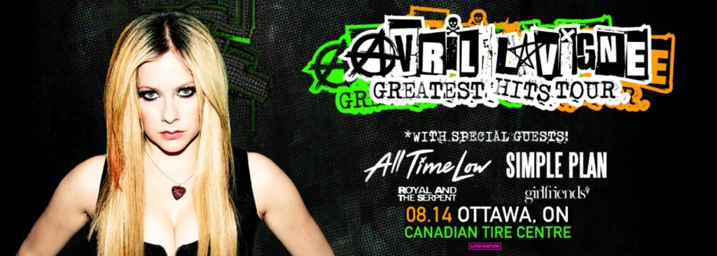 Avril Lavigne at Canadian Tire Centre